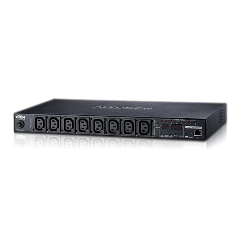 ATEN 8 Port 1U 16A Smart PDU with multiple AC outlets and advanced power management features.