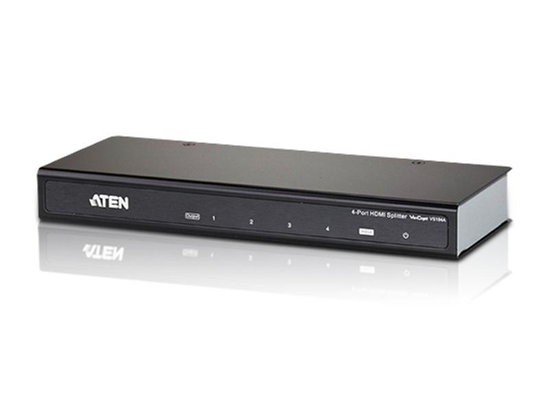 ATEN Video Splitter 4 Port HDMI 4K Splitter with multiple HDMI ports and sleek design.