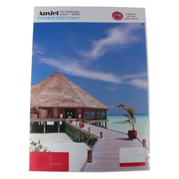 AUSTiC 100gsm A4 Dye Sublimation Paper pack containing 100 sheets, ideal for vibrant image transfers.