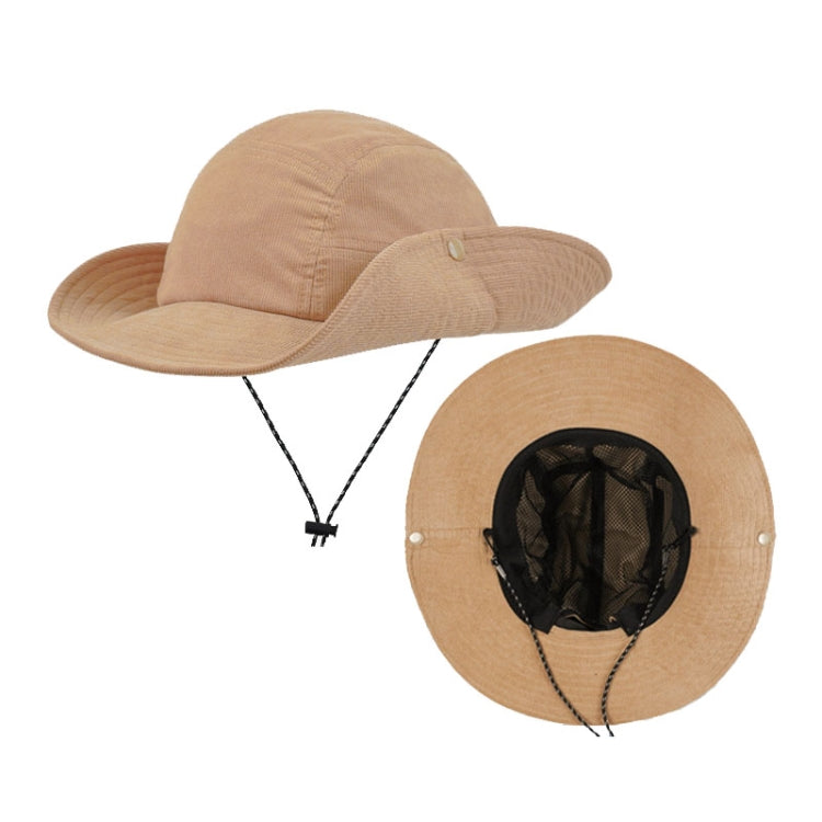 Autumn and Winter Sunscreen Fisherman Hat with large brim and adjustable features, perfect for outdoor activities.