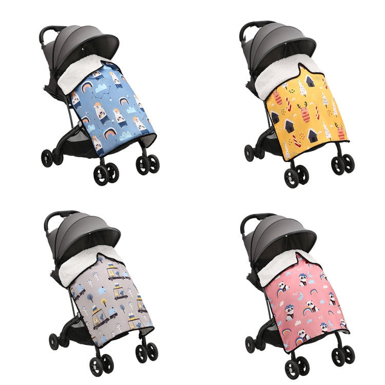 BB1021 Stroller Padded Blanket in thickened cotton fleece, waterproof surface, designed for windproof protection and easy installation.