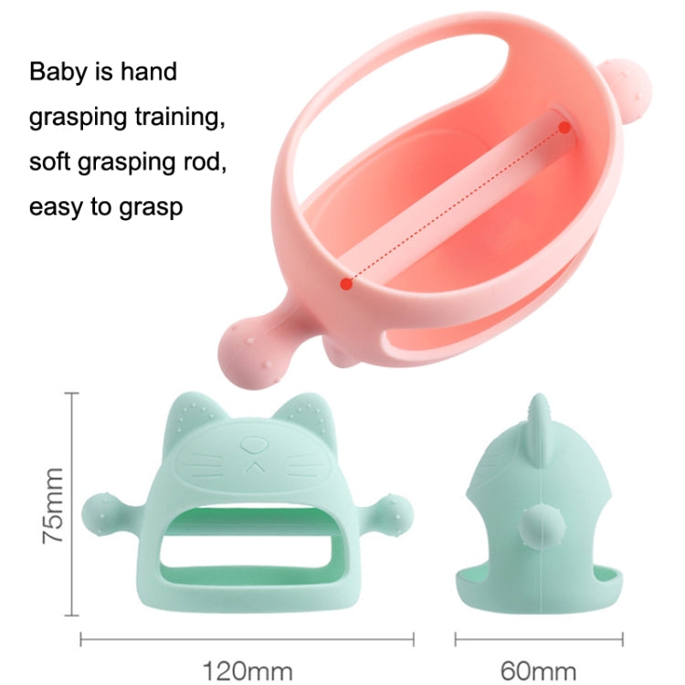 Baby Anti-eating Hand Cover made of soft liquid silicone, designed for teething relief and preventing hand biting.