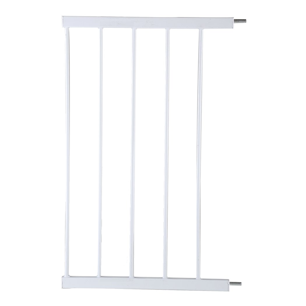 White 45cm security gate extension panel for baby and pet safety.