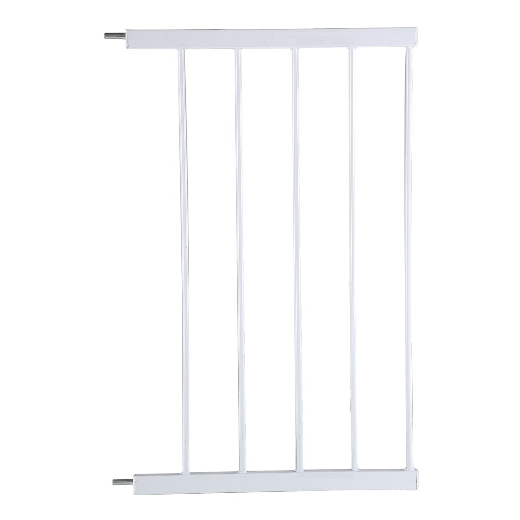 White 45cm security gate extension panel for baby and pet safety.