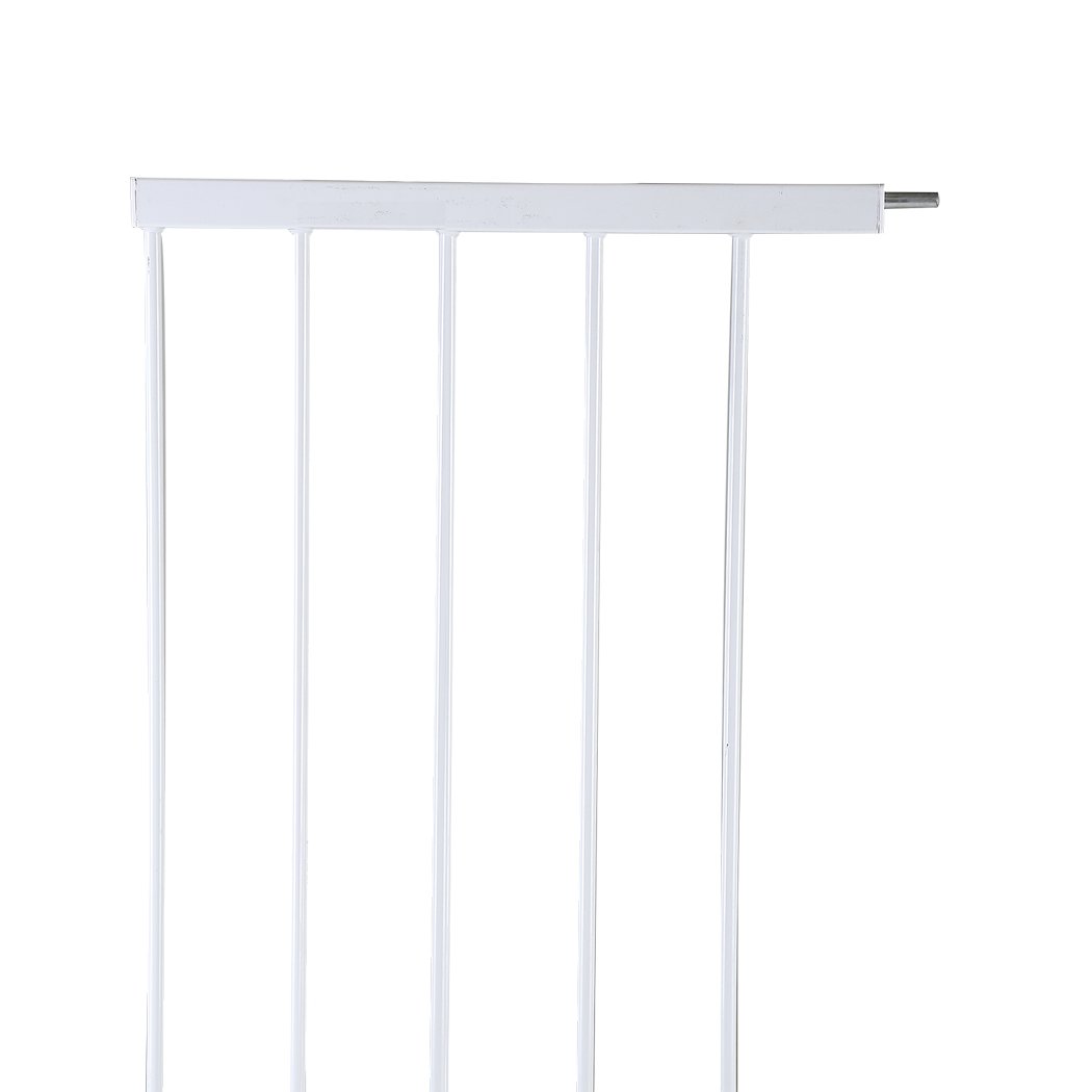 White 45cm security gate extension panel for baby and pet safety.