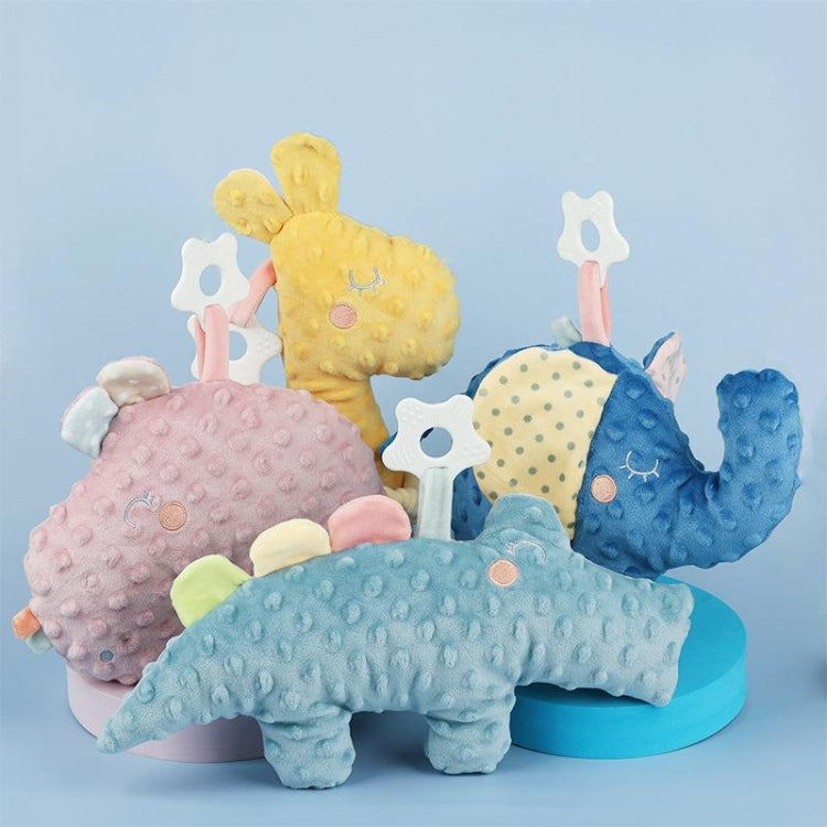 Baby Sleep Comfort Doll, a soft plush toy designed for infants, featuring a teether and 3D peas suede material for comfort.