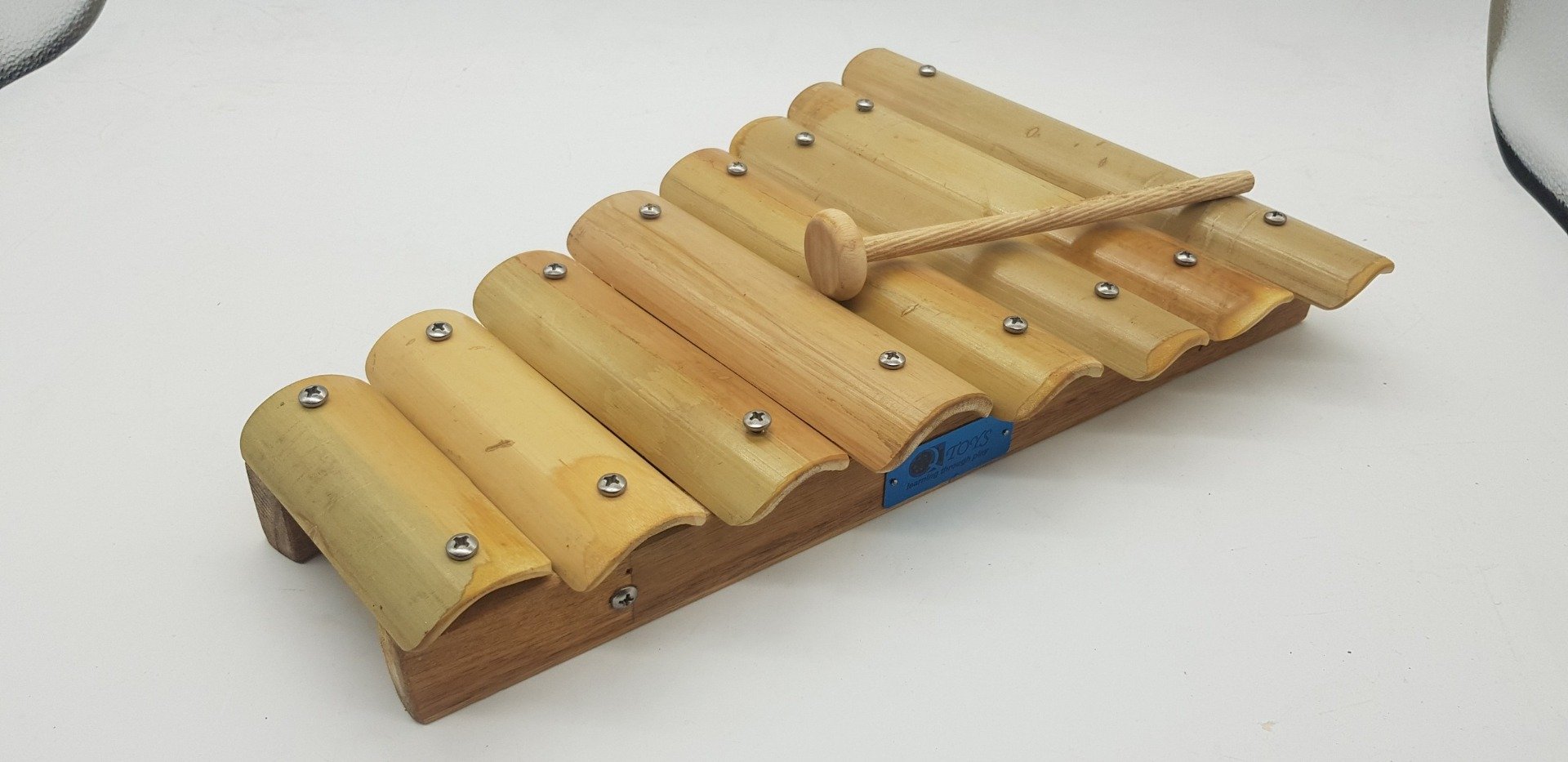 A beautifully crafted Bamboo Xylophone with natural bamboo bars, perfect for music education and sound exploration.