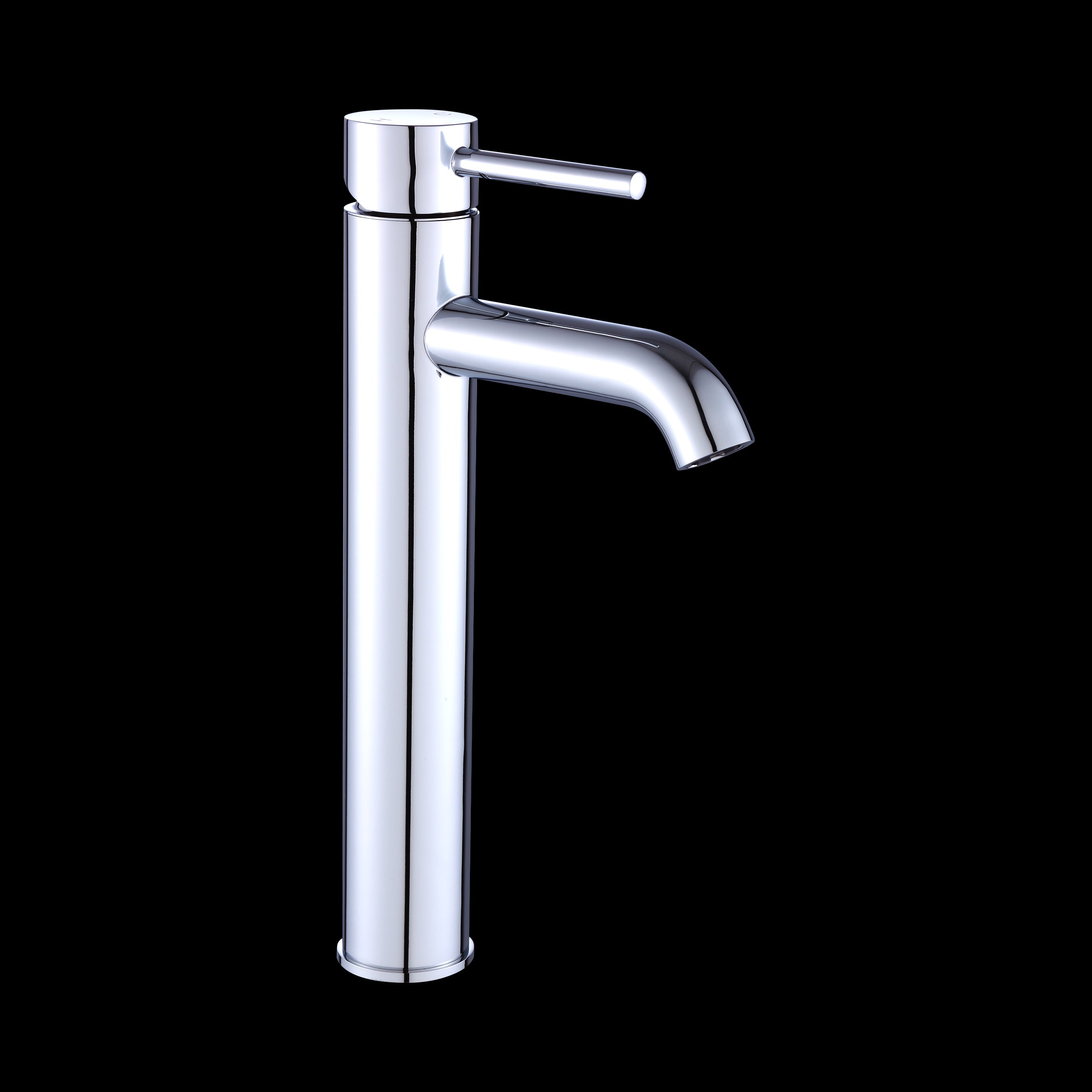 Della Francesca Basin Mixer Tap Faucet in polished chrome finish, showcasing its modern design and solid brass construction.