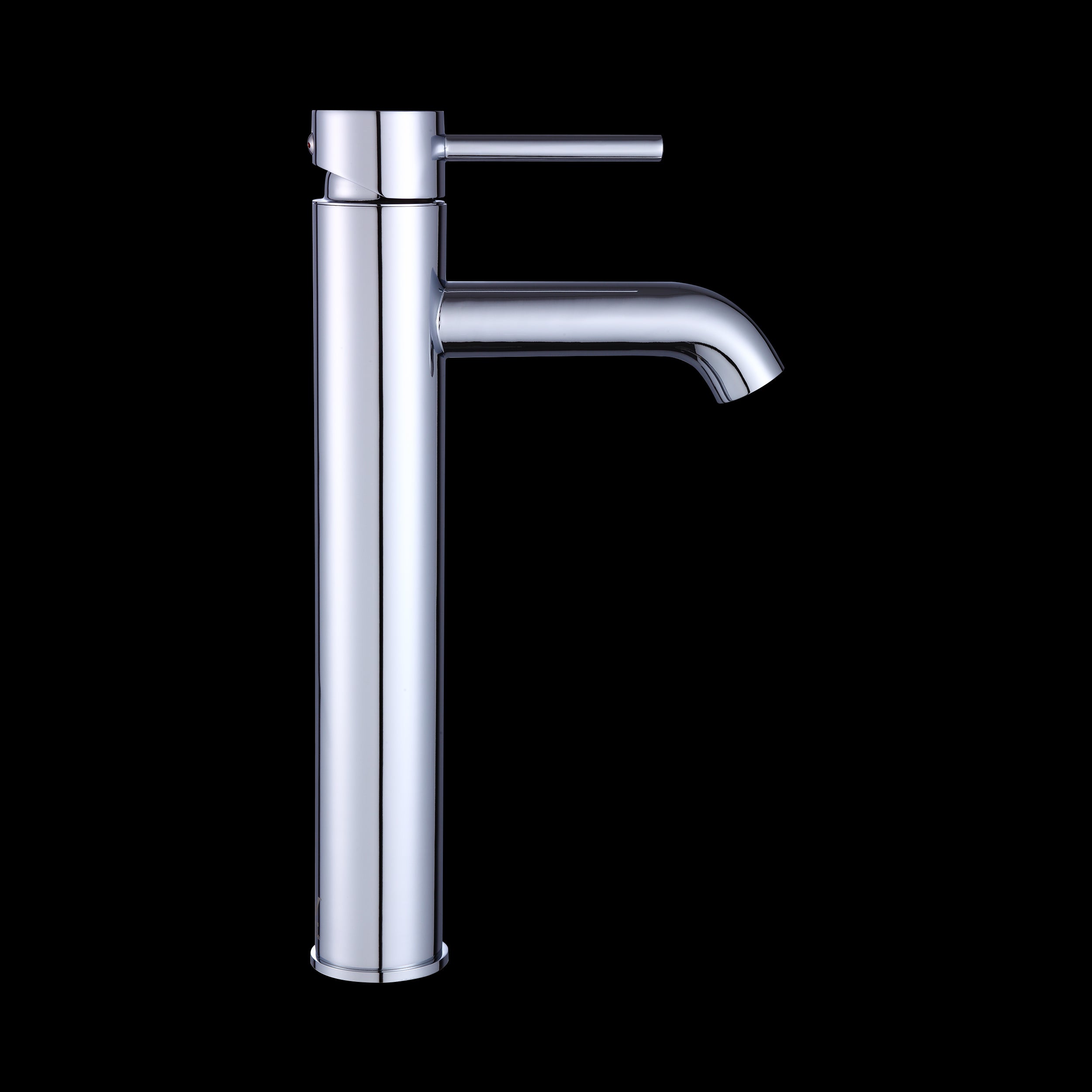 Della Francesca Basin Mixer Tap Faucet in polished chrome finish, showcasing its modern design and solid brass construction.