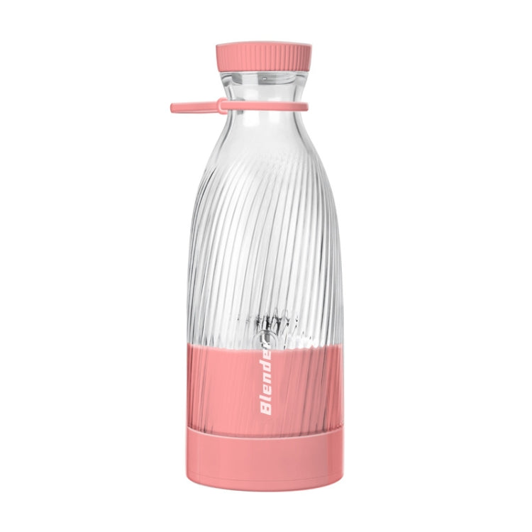 BDL-002 500ml Portable Juicer Cup in pink, showcasing its sleek design and detachable cup for easy portability.