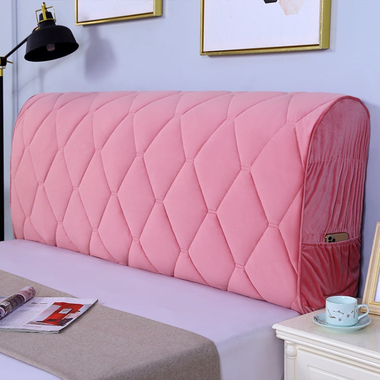 Bedside Anti-Collision Quilted Thick Fabric Protective cover with storage pockets, designed for comfort and safety.