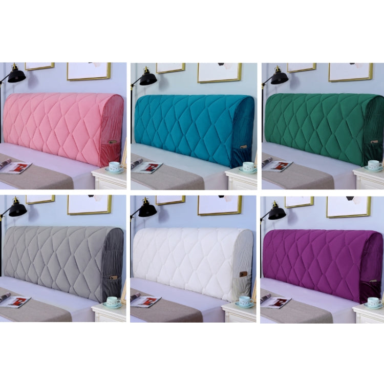 Bedside Anti-Collision Quilted Thick Fabric Protective cover with storage pockets, designed for comfort and safety.