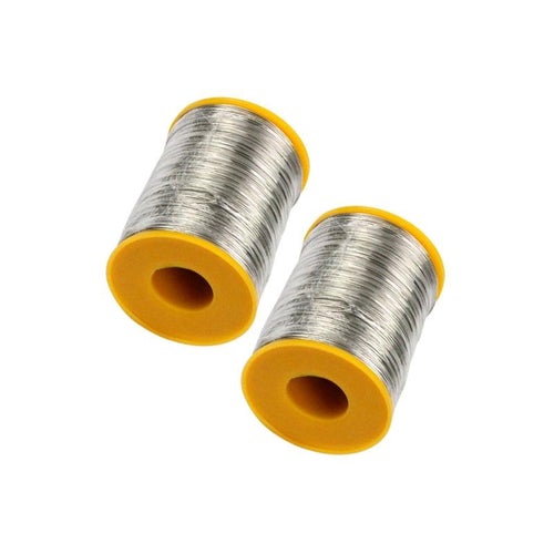 Two rolls of stainless steel wire for beekeeping frames, ideal for setting wax foundations and ensuring strong hives.