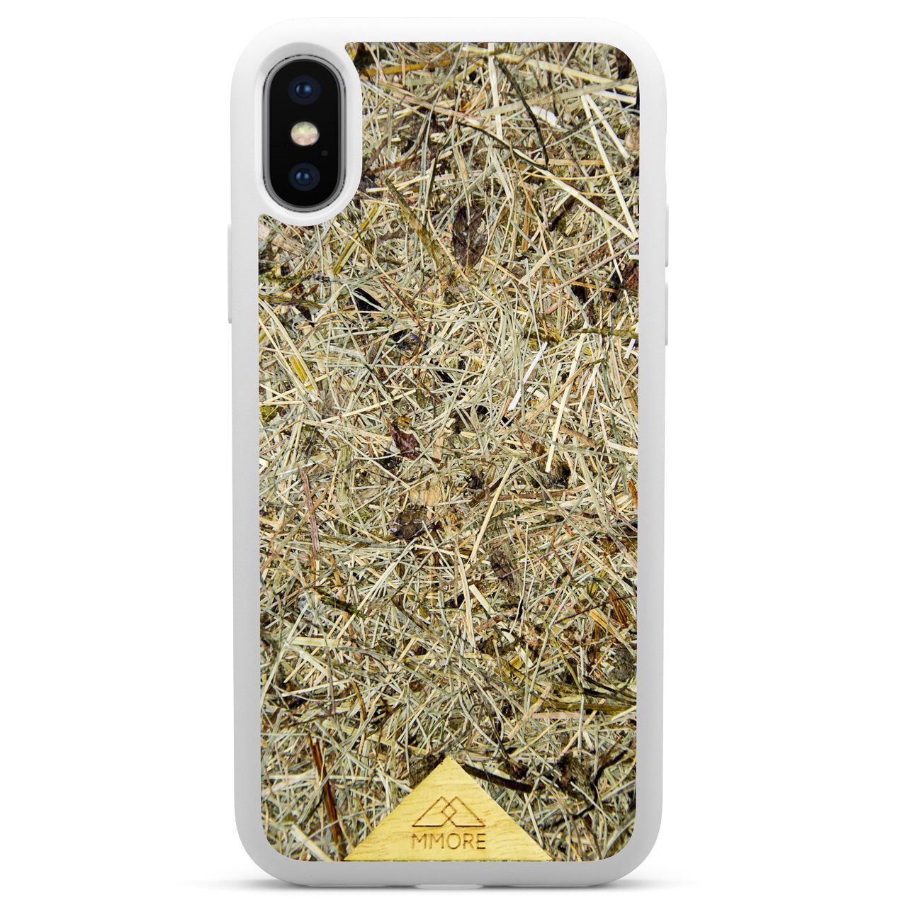 Biodegradable Wood Backing Phone Case in black, showcasing unique wood grain and eco-friendly design.