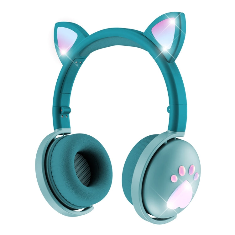 BK9 HiFi 7.1 Surround Sound Cat Ear Bluetooth Gaming Headphones with luminous design and comfortable ear muffs.