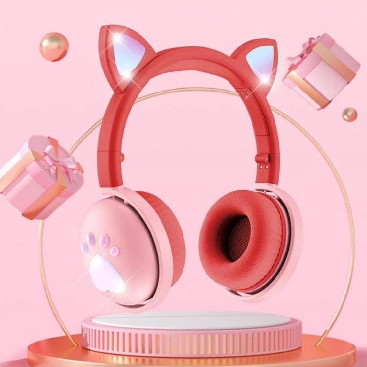 BK9 HiFi 7.1 Surround Sound Cat Ear Bluetooth Gaming Headphones with luminous design and comfortable ear muffs.