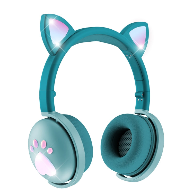 BK9 HiFi 7.1 Surround Sound Cat Ear Bluetooth Gaming Headphones with luminous design and comfortable ear muffs.