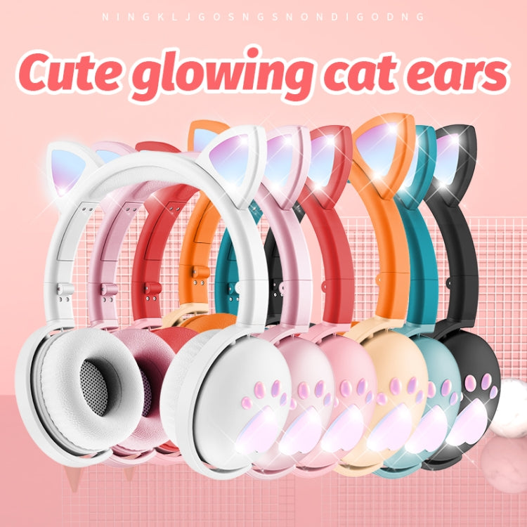 BK9 HiFi 7.1 Surround Sound Cat Ear Bluetooth Gaming Headphones with luminous design and comfortable ear muffs.