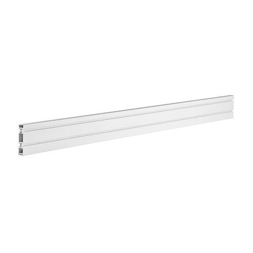 Brateck Aluminum Slatwall Panel in matte white finish, showcasing its sleek design and sturdy construction.