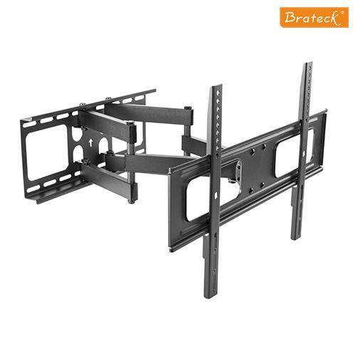 Brateck Economy Solid Full Motion TV Wall Mount for 37'-70' TVs, showcasing its dual-arm design and cable management features.