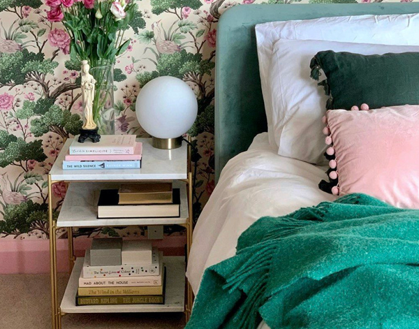 Brighton Throw blanket made from 100% New Zealand wool in emerald color, showcasing its luxurious texture and elegant design.