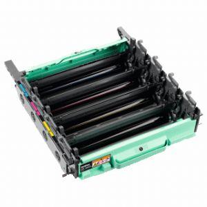 BROTHER DR-340CL Colour Laser Drum Unit set of 4, designed for Brother printers, showcasing vibrant colors and high page yield.