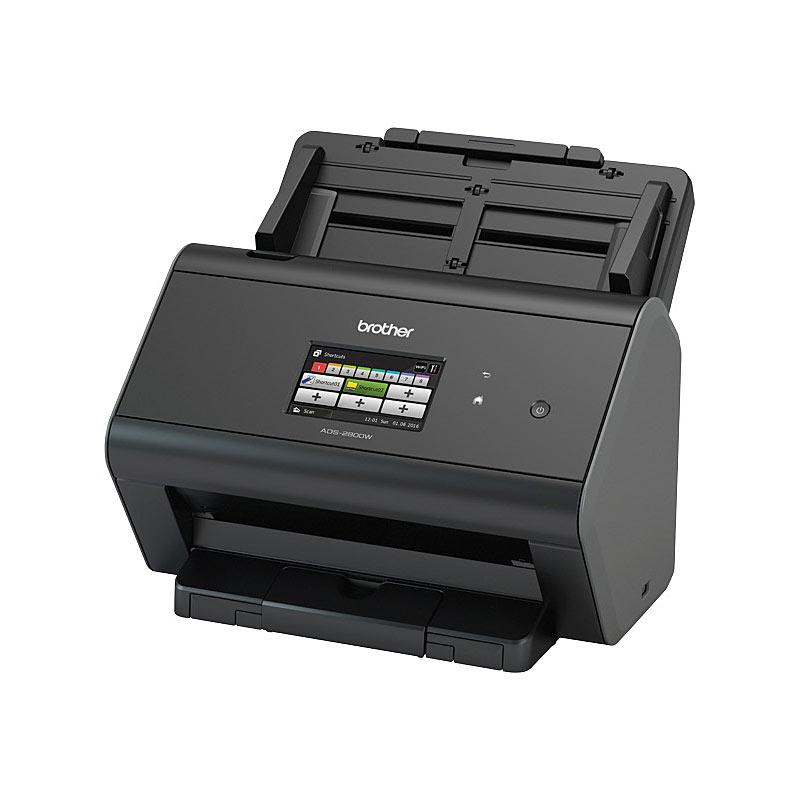 BROTHER DS2800W Scanner showcasing its sleek design and user-friendly interface.