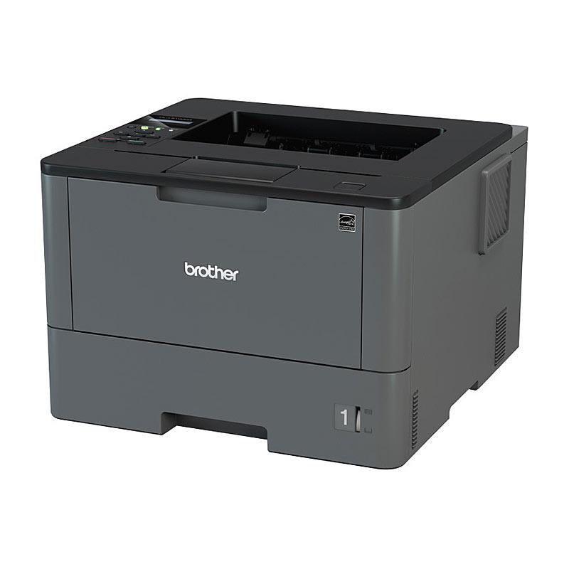 BROTHER HL-L5100DN Laser printer showcasing its sleek design and control panel.