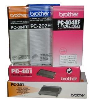 Two Brother PC402RF thermal refill rolls packaged together, designed for high-quality printing.