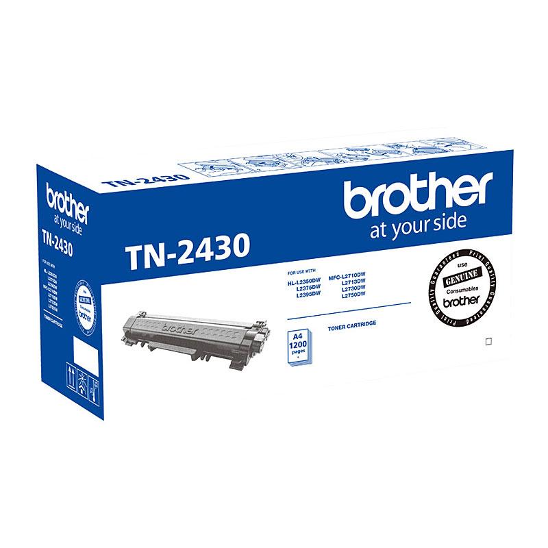 BROTHER TN2430 Toner Cartridge in black packaging, designed for high-quality printing with Brother printers.