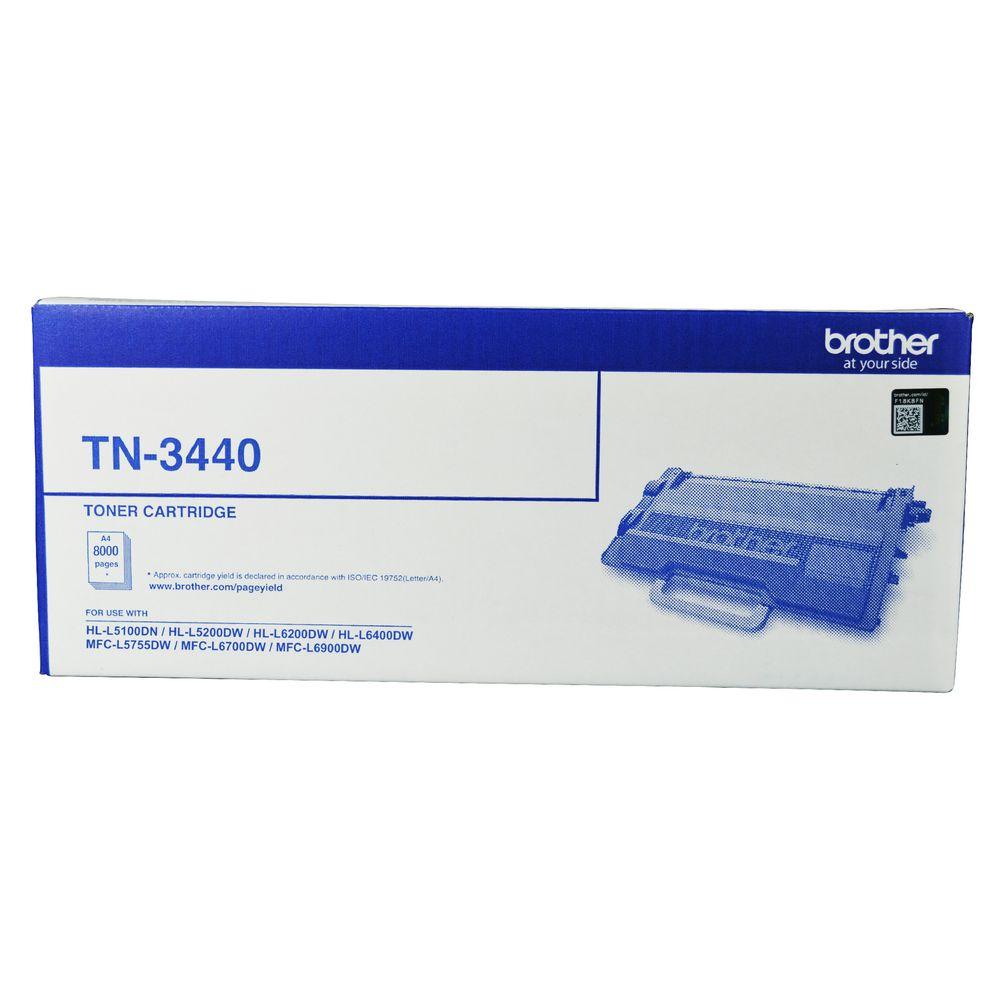 Brother TN-3440 Mono Laser Toner cartridge with high yield for Brother printers.