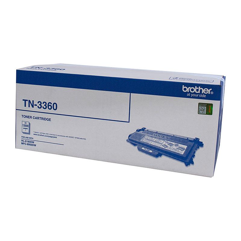 BROTHER TN3360 Toner Cartridge in packaging, designed for high-quality printing.