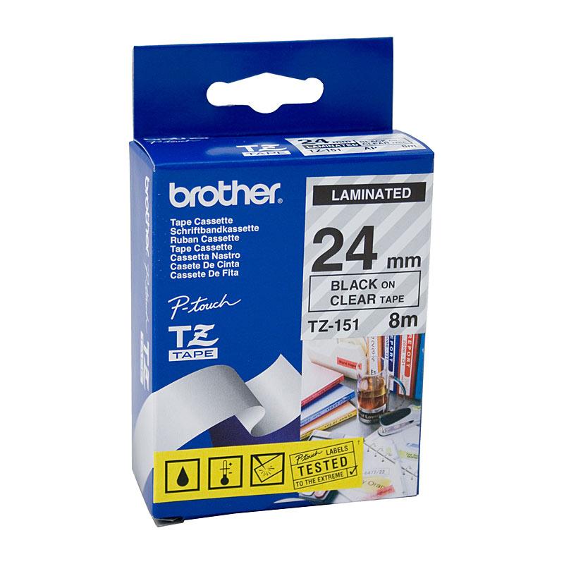 BROTHER TZe151 Labelling Tape roll, showcasing its premium quality and compatibility with POS systems.