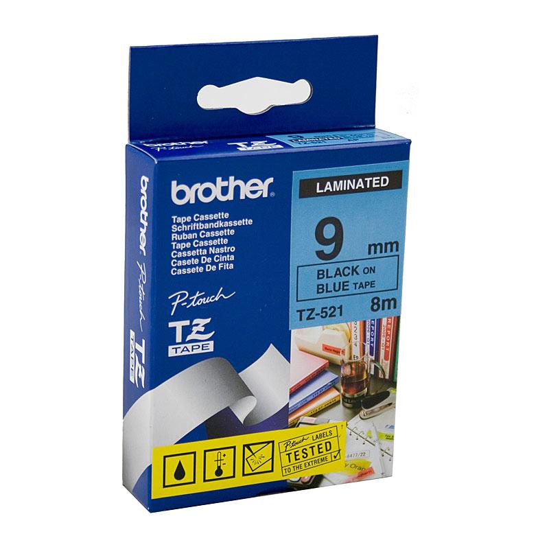 BROTHER TZe521 Labelling Tape cartridge with clear label tape and Brother branding.