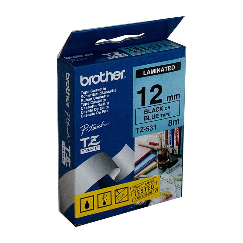 BROTHER TZe531 Labelling Tape roll with clear labels for POS stations.