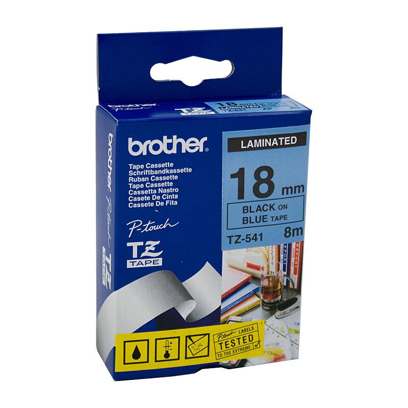 BROTHER TZe541 Labelling Tape roll with clear adhesive backing, designed for POS stations.