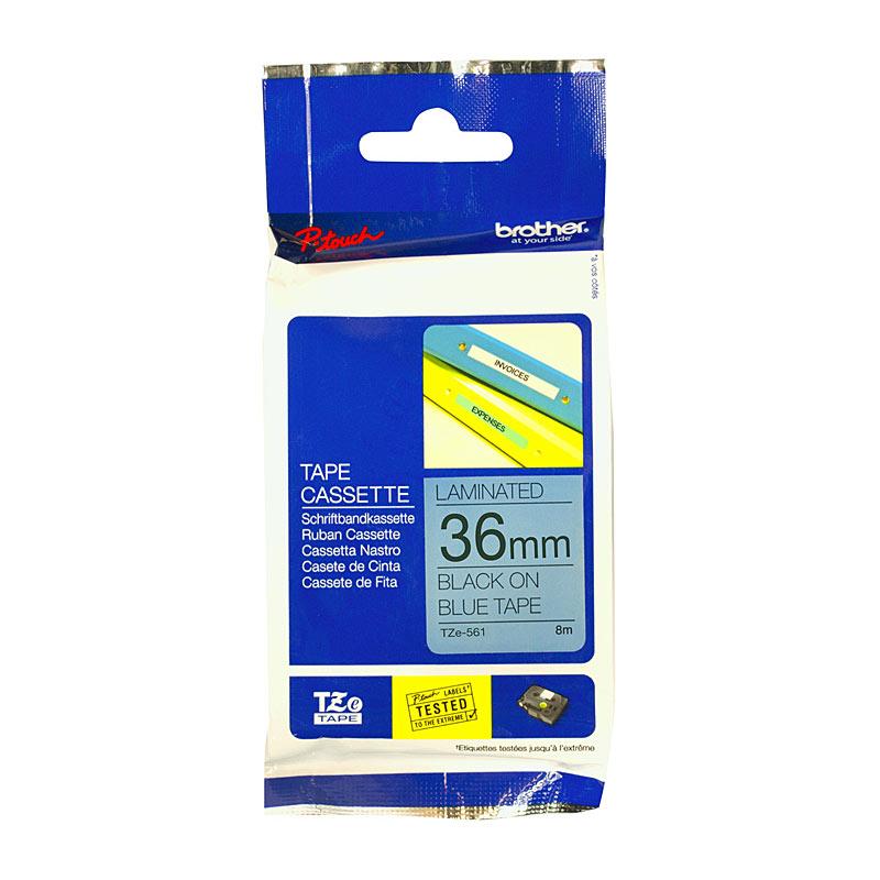 BROTHER TZe561 Labelling Tape roll with clear adhesive backing, designed for use in POS stations.