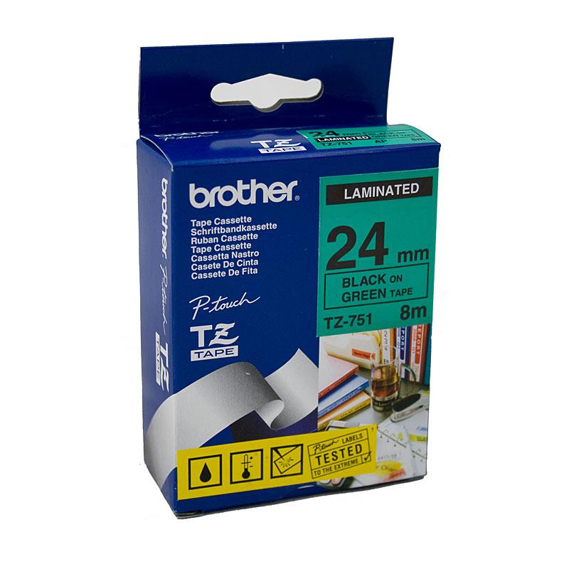 BROTHER TZe751 Labelling Tape roll, showcasing its premium quality and design for POS stations.