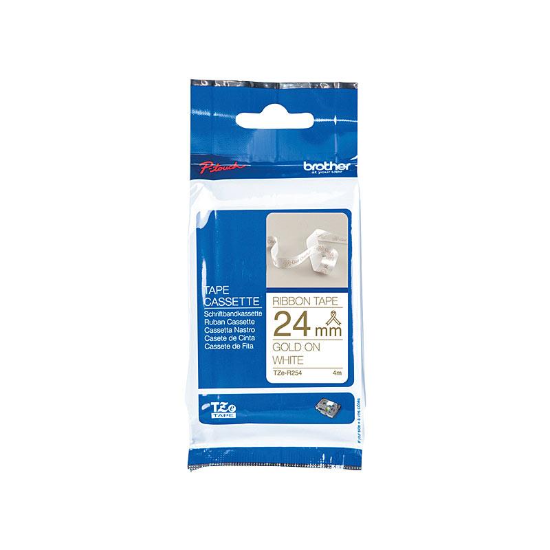 BROTHER TZeR254 Labelling Tape roll, showcasing its premium quality and compatibility with POS stations.