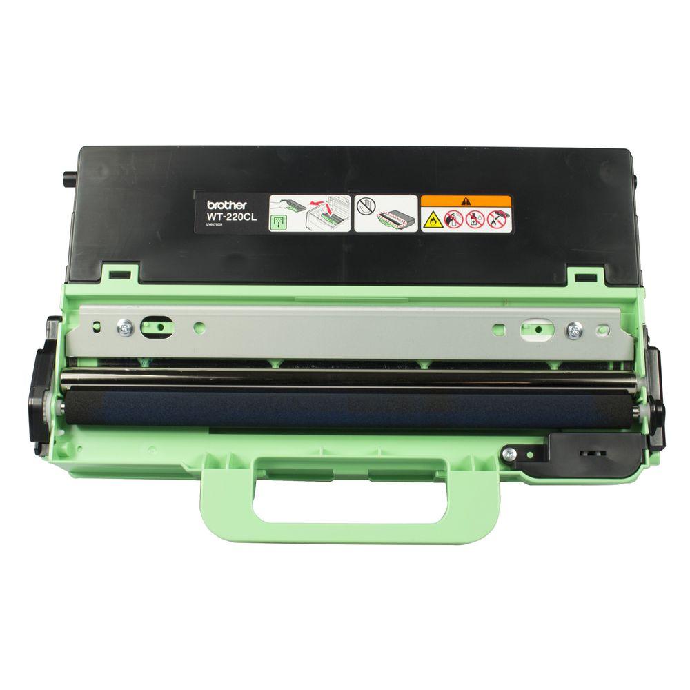 Brother waste toner box designed for various printer models, featuring a high capacity of 50,000 pages.