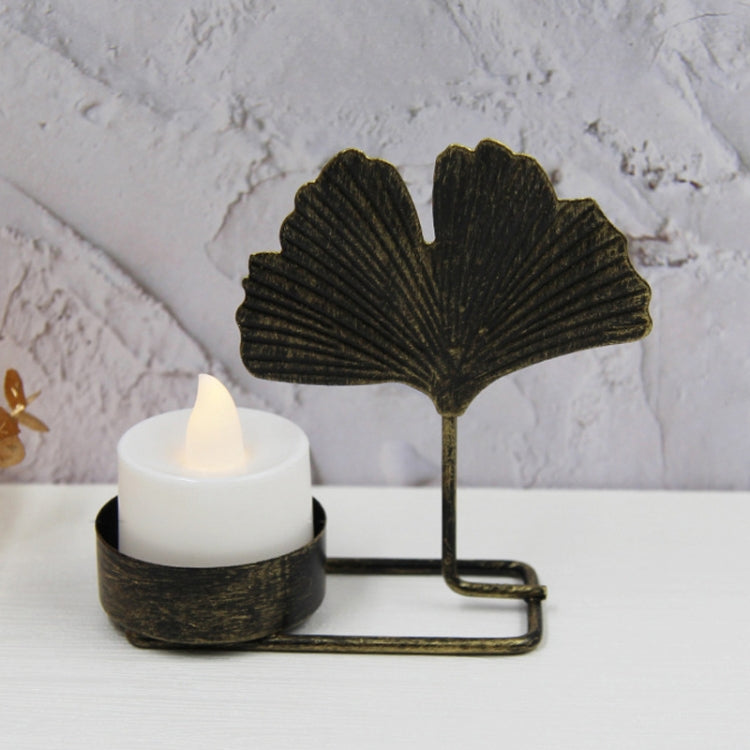 C Black Gold DH2303-03 Metal Retro Iron Art Candlesticks, showcasing elegant design and durable iron material.