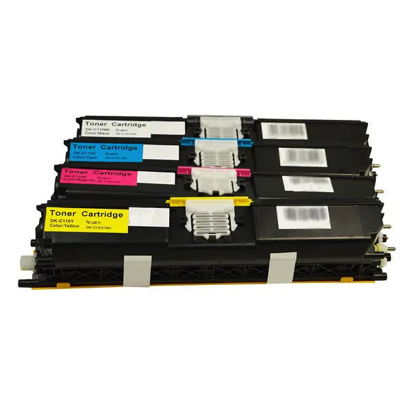 C110 Series Generic Toner Set featuring four premium cartridges for vibrant printing.