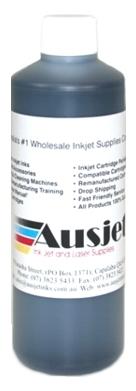 50ml bottle of C1025 Sensient Cyan Ink, designed for inkjet printer refilling, featuring a vibrant cyan color.