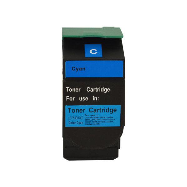 C540HICG Premium Generic Cyan Toner cartridge with vibrant cyan color, designed for laser printers.