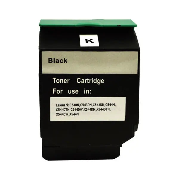 C544B C544XIKG Premium Generic Black Toner cartridge, remanufactured for high-quality printing.