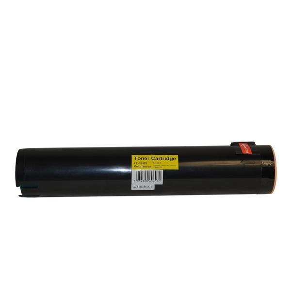 C930H2YG C935 Yellow Premium Generic Toner Cartridge with vibrant yellow color and sleek design.