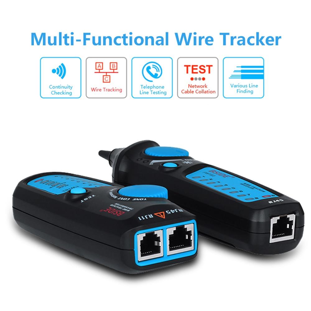 Cable Tracker Network Telephone line Detector with RJ11 connector, designed for efficient wire tracing and breakpoint location testing.