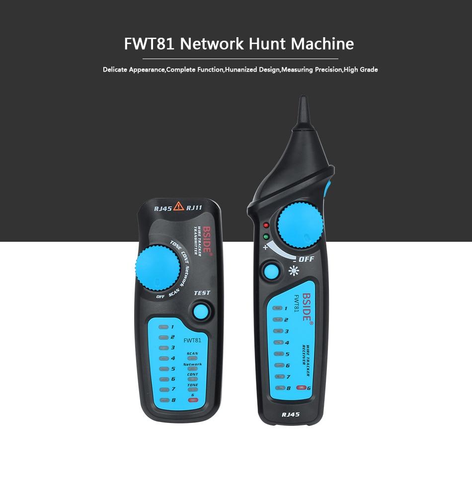 Cable Tracker Network Telephone line Detector with RJ11 connector, designed for efficient wire tracing and breakpoint location testing.