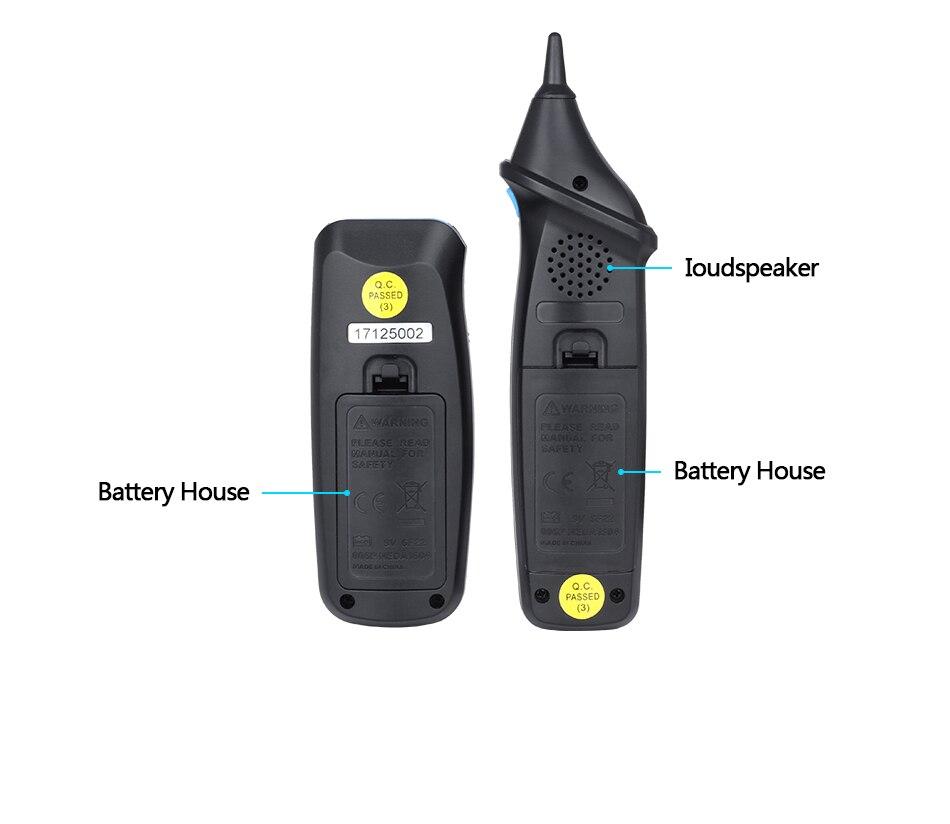 Cable Tracker Network Telephone line Detector with RJ11 connector, designed for efficient wire tracing and breakpoint location testing.