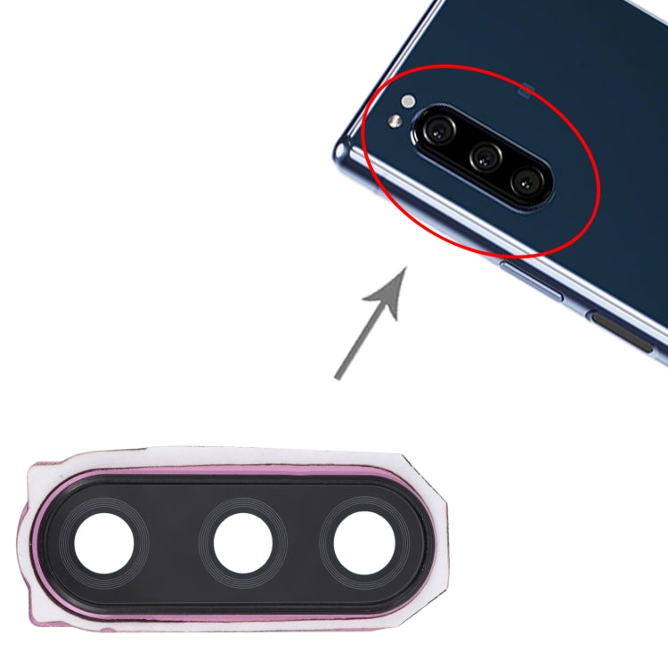 Red camera lens cover replacement for Sony Xperia 5, designed for perfect fit and protection.